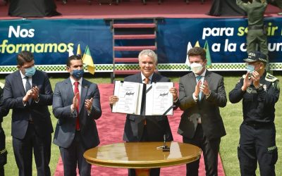 Presidente Iván Duque sanciona las leyes de transformación de la Policía Nacional