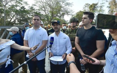 En menos de 72 horas dimos apertura del Puente Militar en la vía Pailitas – Curumaní, en Cesar. Puente que fue derrumbado por el ELN 