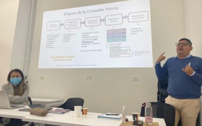 Capacitaciones en consulta previa, el punto de partida para la garantía.