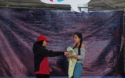 Sesibilización sobre trata de personas (finalidades del delito) en el espacio publico de Medellín.