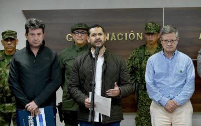 ”El Gobierno Nacional y la Fuerza Pública esta con Antioquia, no permitiremos que esos delincuentes amedrenten, intimiden y amenacen a los antioqueños ni a los colombianos”: MinInterior