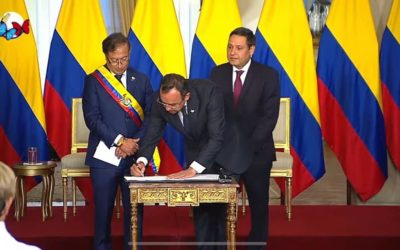 El Presidente Gustavo Petro posesionó a Alfonso Prada como nuevo Ministro del Interior.