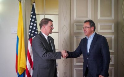 Reunión de alto nivel entre el ministro Alfonso Prada y el subsecretario adjunto para asuntos Andinos de EU, Mark Wells