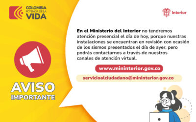 MinInterior no tendremos atención presencial el día de hoy