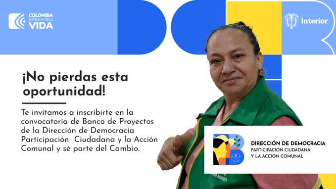 Ministerio del Interior abre convocatoria del Banco de Proyectos dirigidos a Acción Comunal
