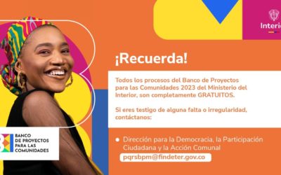 MinInterior reitera que para aplicar a los bancos de proyectos no se necesitan intermediarios