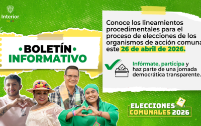 Ministerio del Interior emite lineamientos para fortalecer los procesos electorales de los organismos de acción comunal